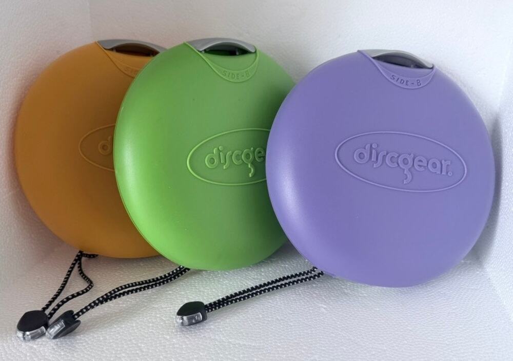 DiscGear 20 Disc CD DVD Game Holder Hard Shell Storage 3 Cases Strap Vintage Y2K